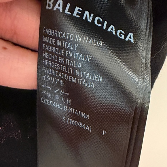 Balenciaga woman Black Tee with Colorful Logo Print - Picture 7 of 13